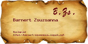 Barnert Zsuzsanna névjegykártya